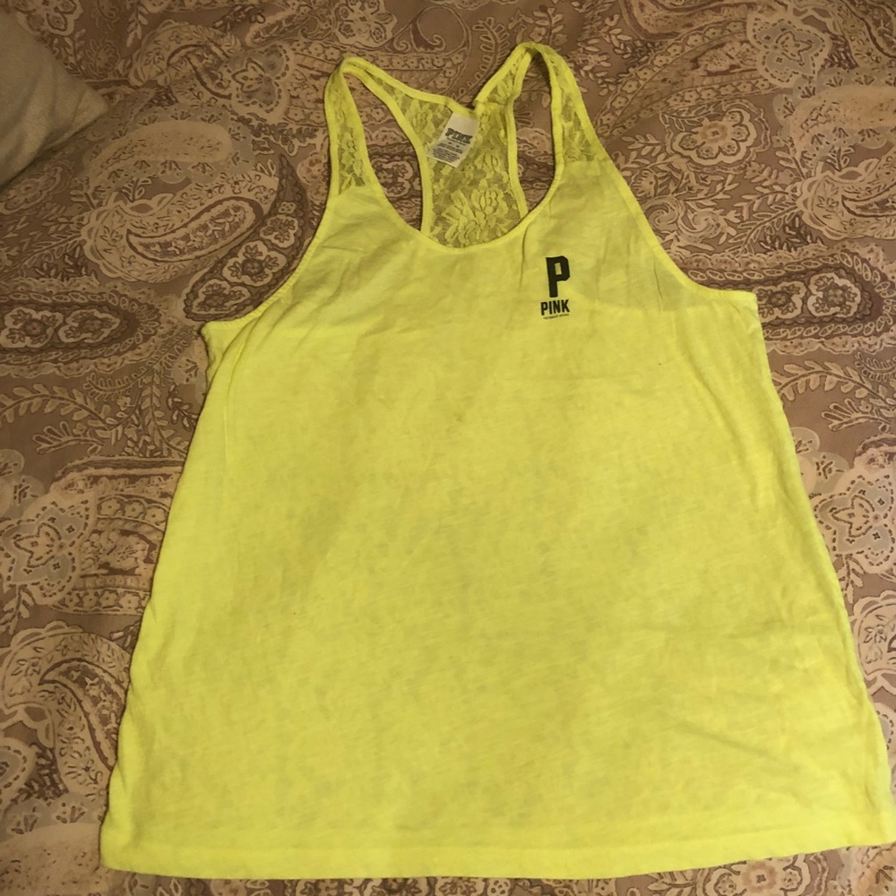 PINK Victoria Secret Lace Back Tank M